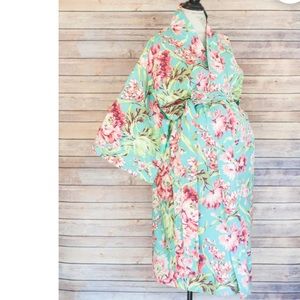 Women’s maternity robe (with pockets)